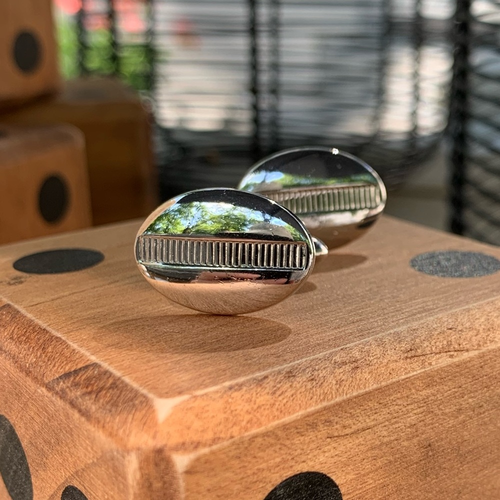 VINTAGE silver Swank cuff links